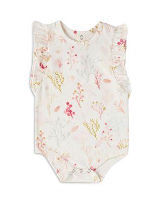 Girls' Short Sleeved Flutter One Piece Bodysuit - Baby by PEHR