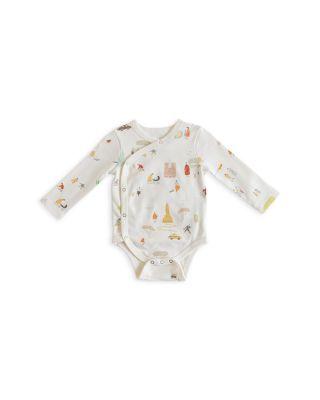 Unisex Long Sleeved Printed Kimono One Piece Bodysuit - Baby by PEHR Unisex Long Sleeved Printed Kimono One Piece Bodysuit - Baby by PEHR