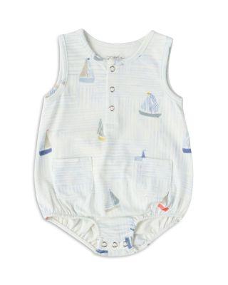 Unisex Set Sail Printed Sleeveless One Piece - Baby by PEHR