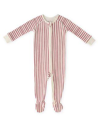 Unisex Stripes Away Ribbed Footie Sleeper - Baby by PEHR