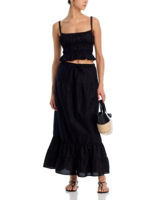 Amelia Swim Cover Up Top & Riley Maxi Skirt Swim Cover-Up by PEIXOTO
