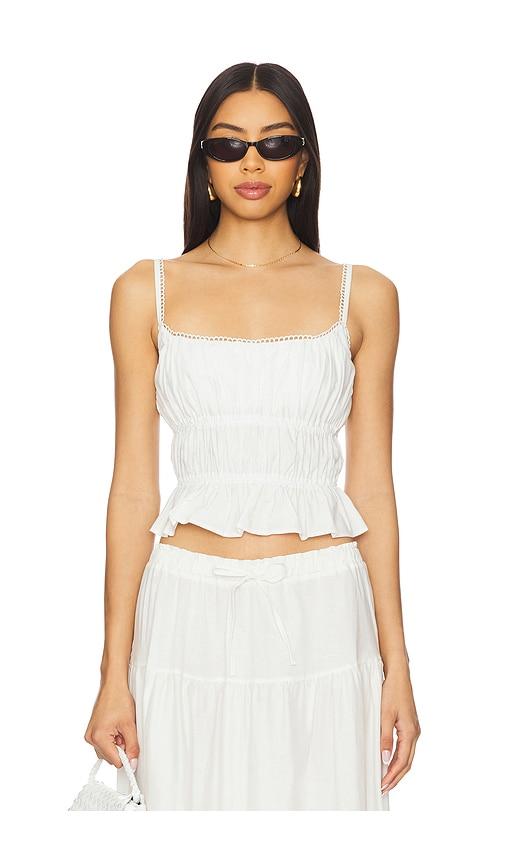 PEIXOTO Amelia Top in White by PEIXOTO