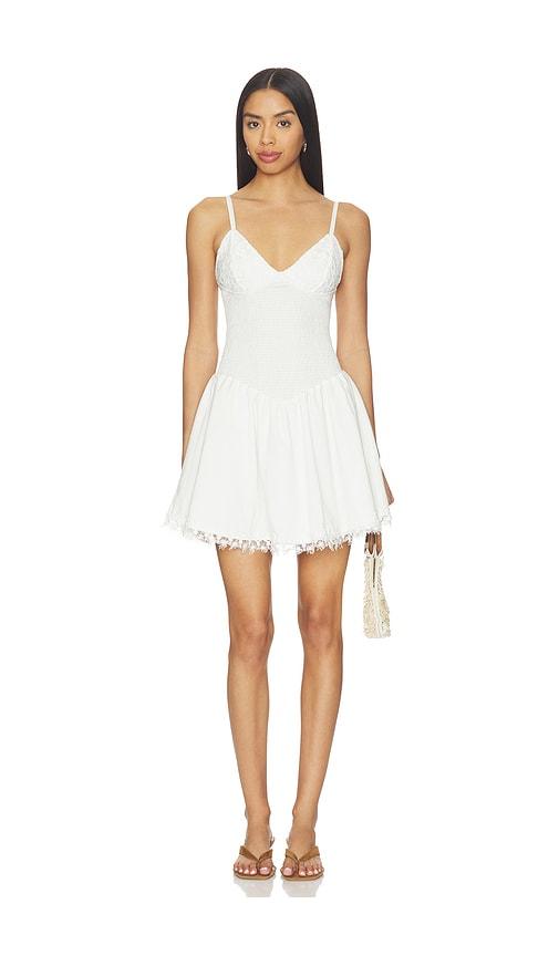PEIXOTO Andie Mini Dress in White by PEIXOTO