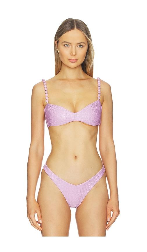 PEIXOTO Asher Bikini Top in Lavender by PEIXOTO