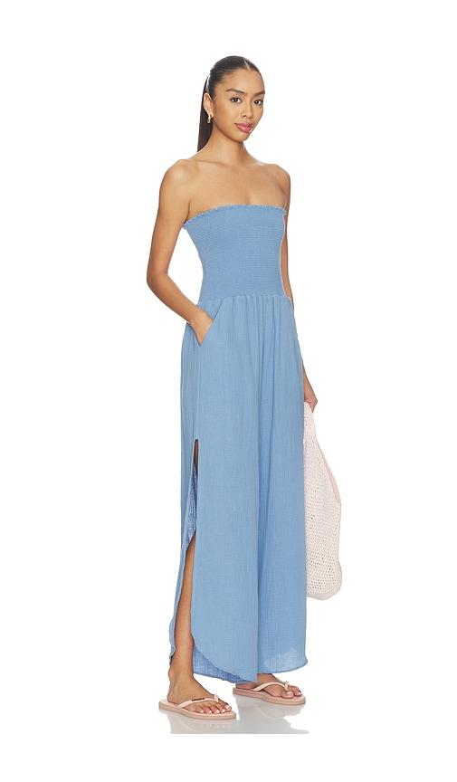 PEIXOTO Harriet Strapless Jumpsuit in Blue by PEIXOTO