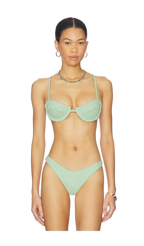 PEIXOTO Lara Bikini Top in Mint by PEIXOTO