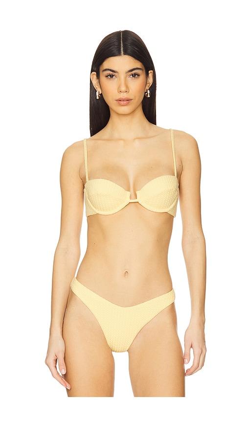 PEIXOTO Lara Bikini Top in Yellow by PEIXOTO
