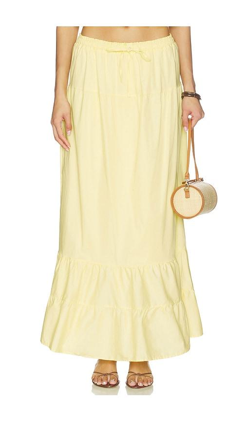 PEIXOTO Riley Maxi Skirt in Yellow by PEIXOTO