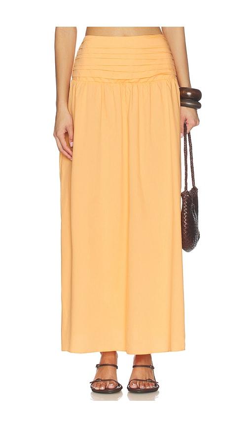 PEIXOTO Rowan Maxi Skirt in Orange by PEIXOTO