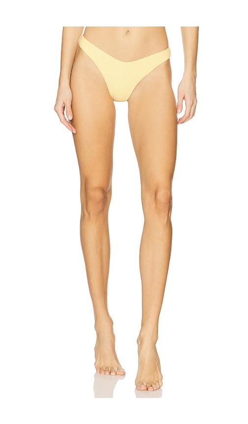 PEIXOTO Shelley Cheeky Bikini Bottom in Yellow by PEIXOTO