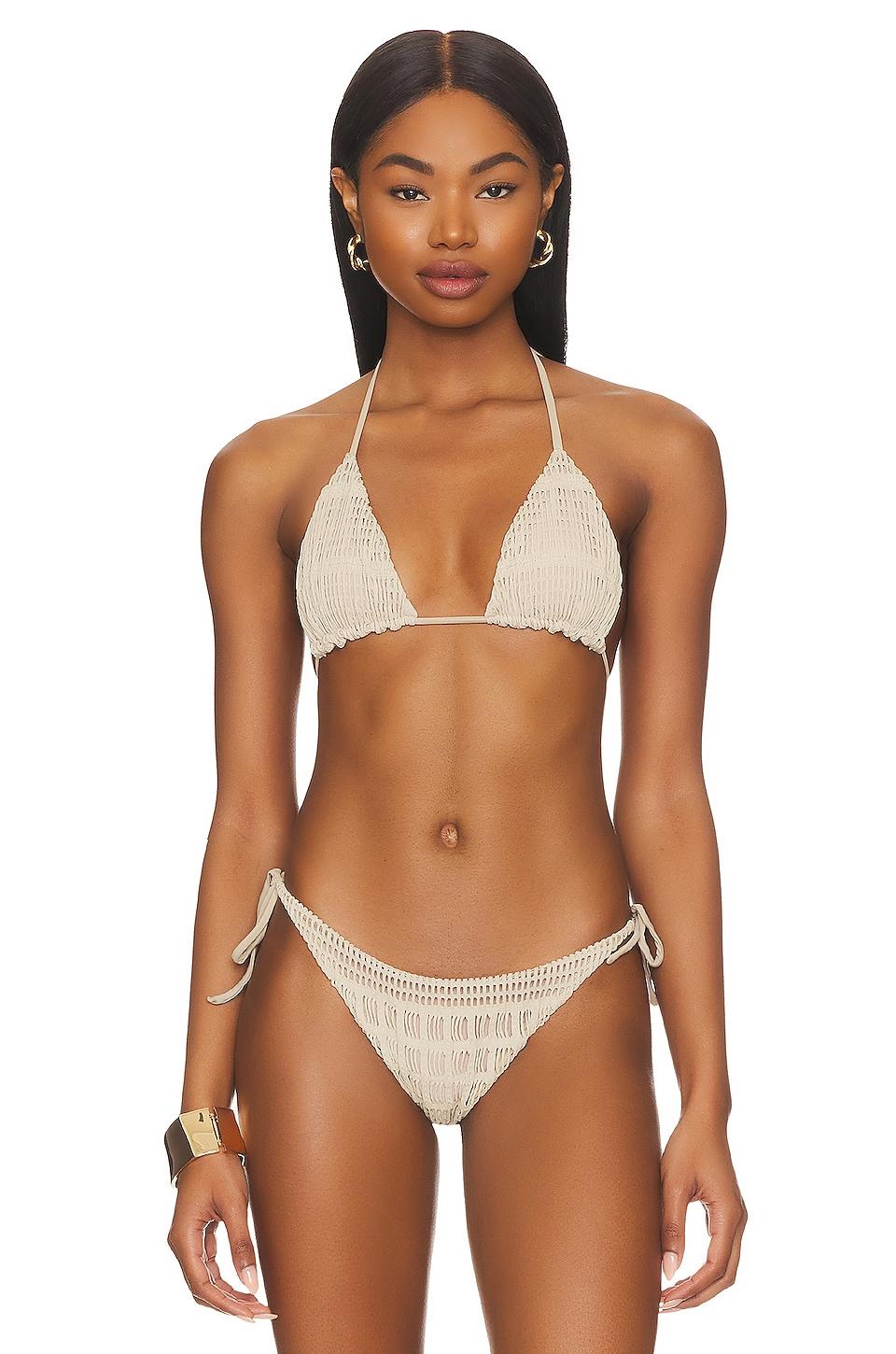 PEIXOTO x REVOLVE Fifi Bikini Top in Tan by PEIXOTO