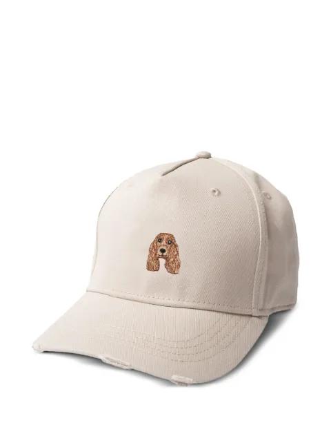 Cocker embroidered baseball cap by PELO FOUNDATION
