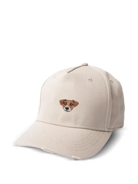 embroidered distressed baseball cap by PELO FOUNDATION