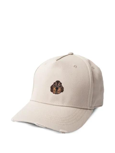 embroidered distressed baseball cap by PELO FOUNDATION