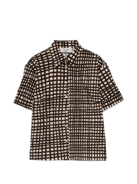 Laura check-pattern short-sleeve shirt by PENCE
