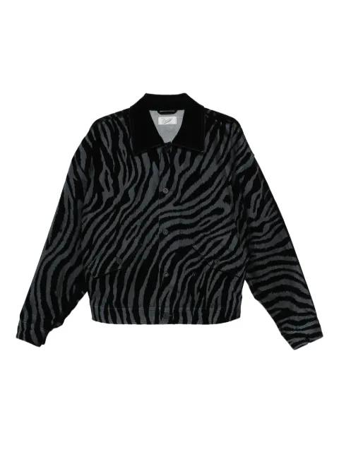Luis zebra-print buttoned overshirt by PENCE