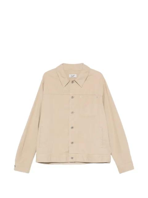 logo-patch shirt jacket by PENCE