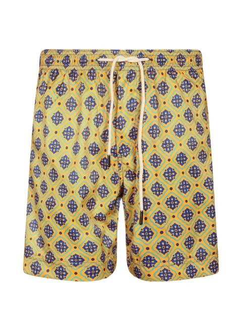geometric-print drawstring swim shorts by PENFIELD