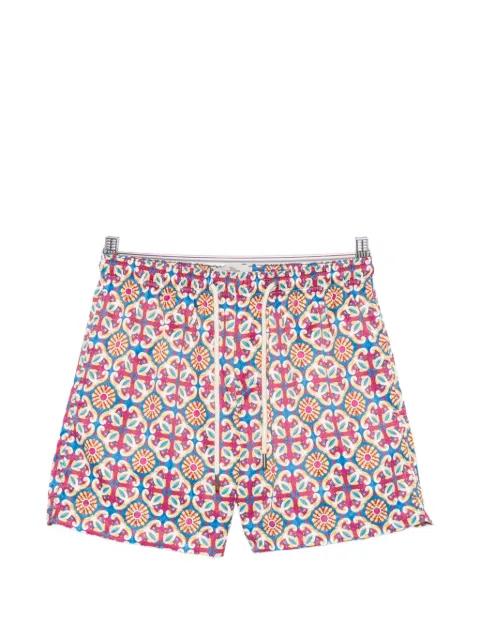 Amalfi geometric-print swim shorts by PENINSULA SWIMWEAR