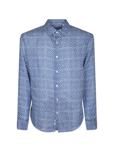 Asinara geometric-print shirt by PENINSULA SWIMWEAR
