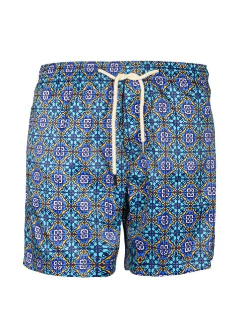 Panarea printed drawstring swim shorts by PENINSULA SWIMWEAR