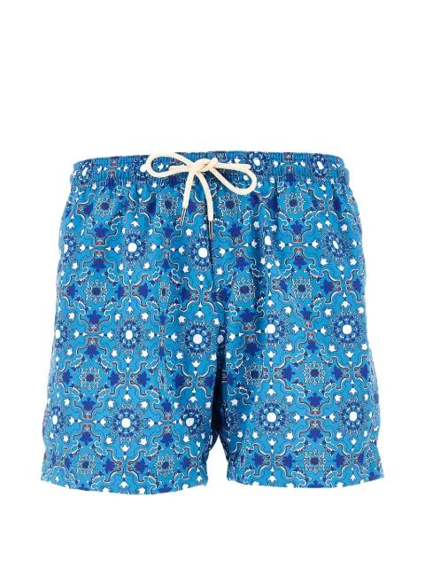 Rapallo tile-print swim shorts by PENINSULA SWIMWEAR