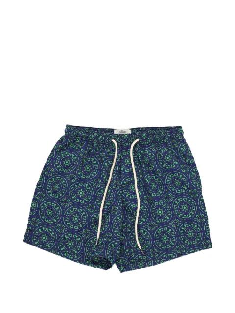 geometric-print drawstring swim shorts by PENINSULA SWIMWEAR