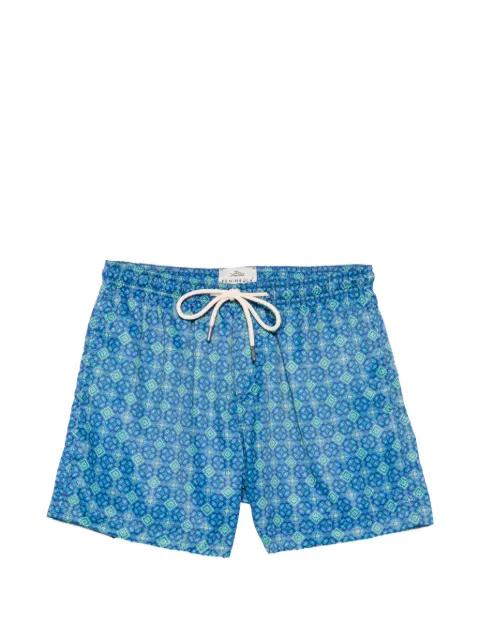 geometric-print drawstring swim shorts by PENINSULA SWIMWEAR