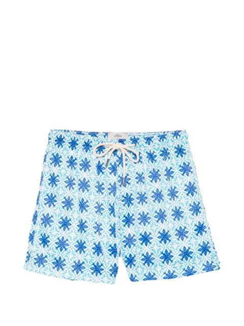 geometric-print drawstring swim shorts by PENINSULA SWIMWEAR