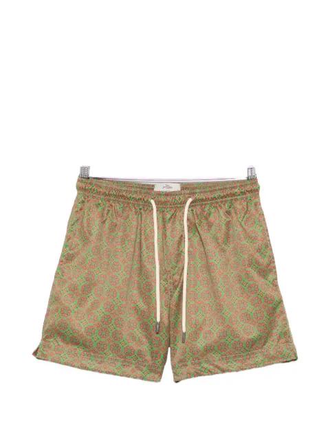 geometric-print drawstring swim shorts by PENINSULA SWIMWEAR
