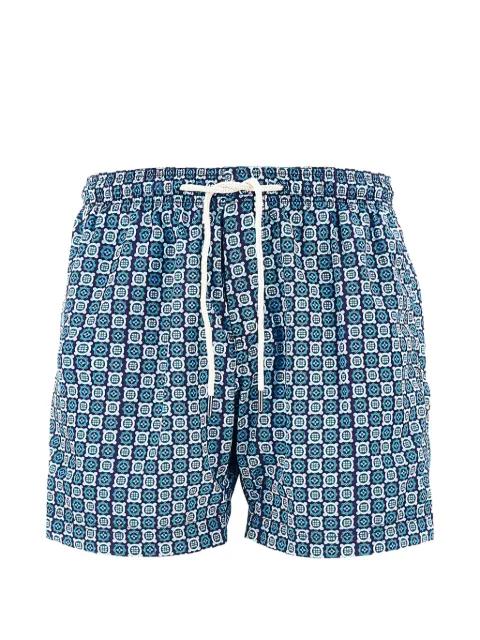 geometric-print drawstring swim shorts by PENINSULA SWIMWEAR