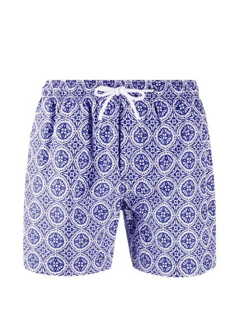 geometric-print swim shorts by PENINSULA SWIMWEAR