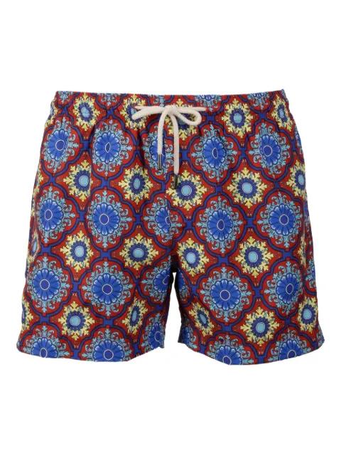 tile-print swim shorts by PENINSULA SWIMWEAR