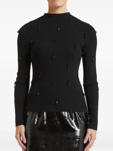 high-neck embellished sweater by PENNYBLACK