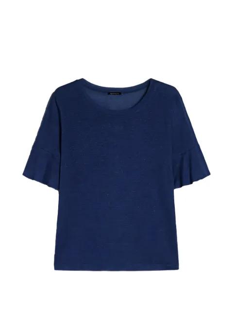 ruffle-sleeve T-shirt by PENNYBLACK