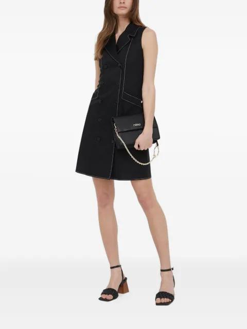 sleeveless double-breasted mini dress by PENNYBLACK