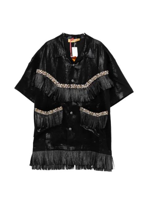 fringe-embellished shirt by PENULTIMATE