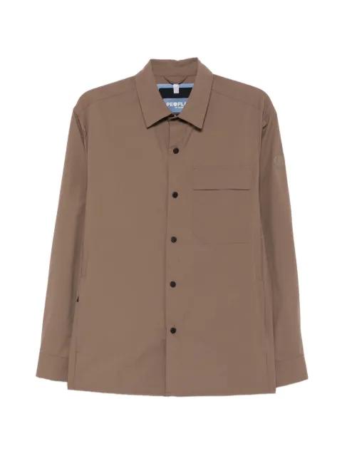 flap-pocket shirt jacket by PEOPLE OF SHIBUYA