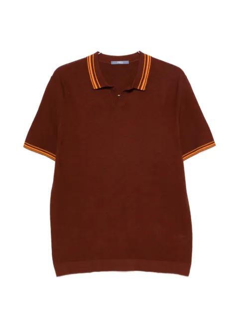 stripe-trim T-shirt by PEOPLE OF SHIBUYA