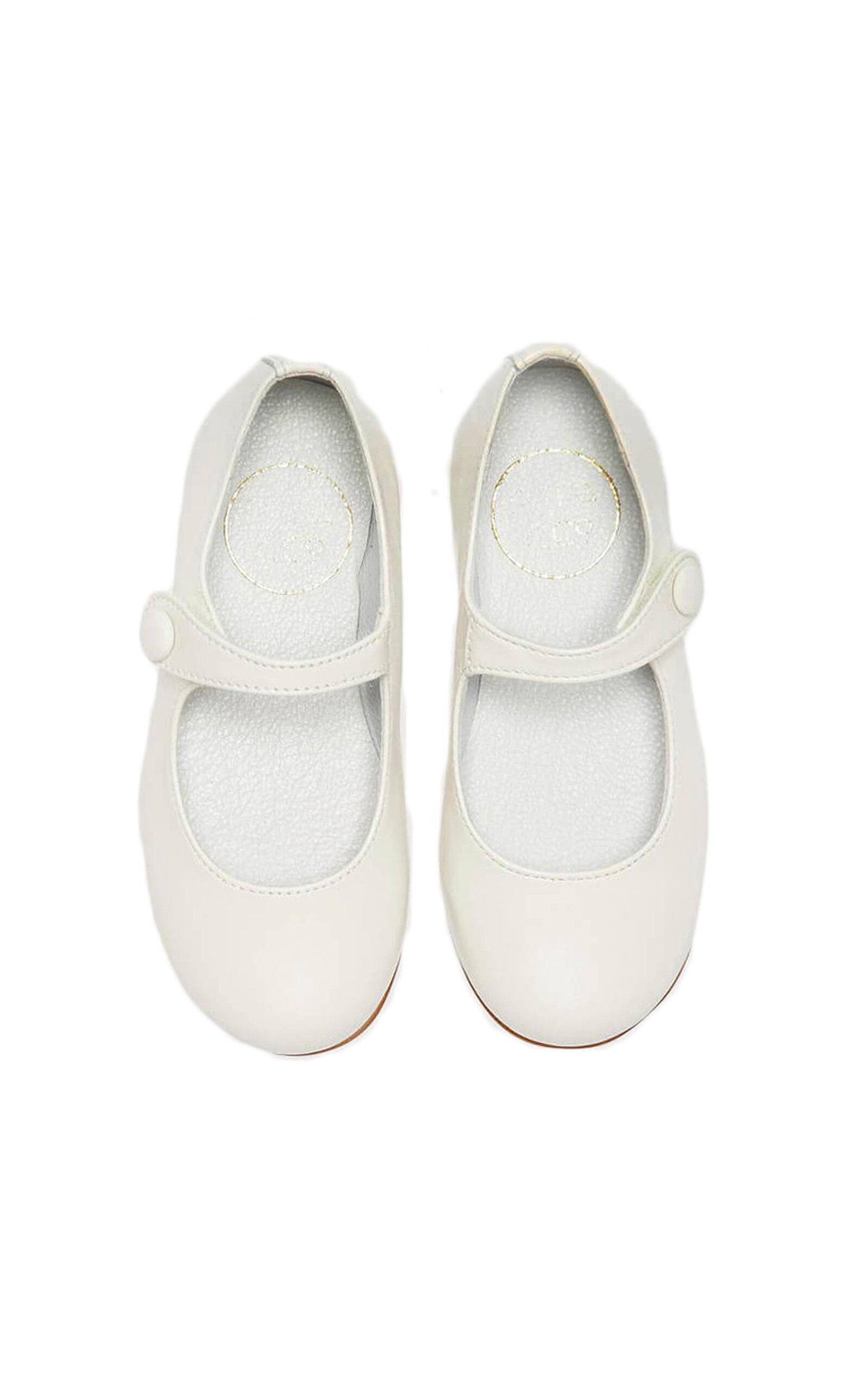 Pepa London Girls Ivory Leather Mary Jane Shoes (20-34EU) - Moda Operandi by PEPA LONDON