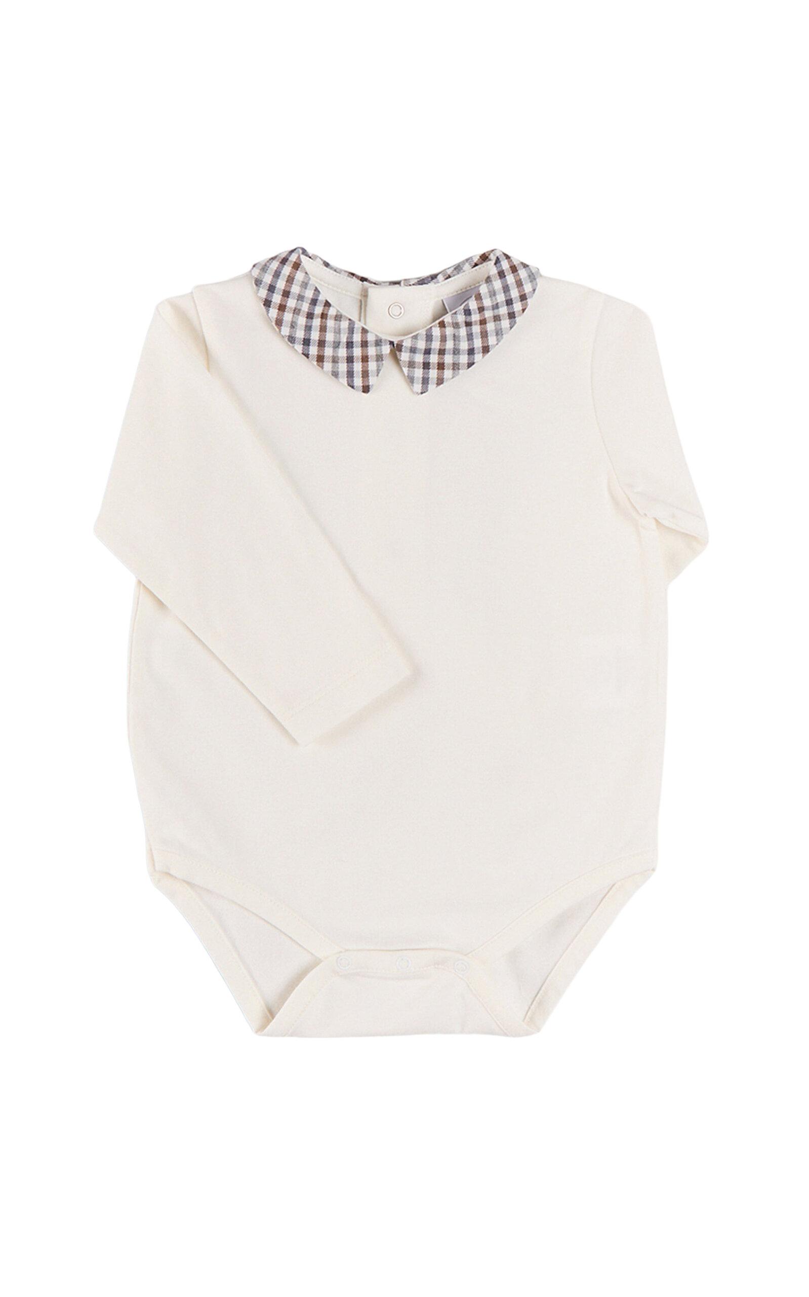 Pepa London Kids' Cadogan Houndstooth Cotton Bodysuit - Moda Operandi by PEPA LONDON