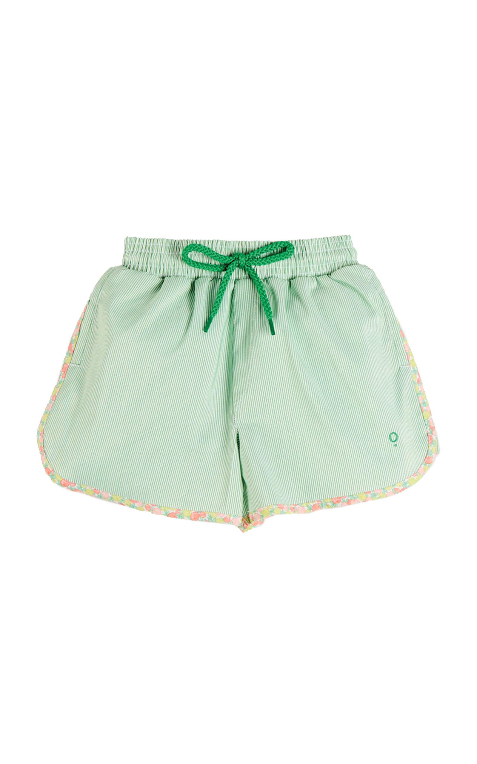 Pepa London Kids' Striped Annie Apple Trim Detail Swim Shorts - Moda Operandi by PEPA LONDON
