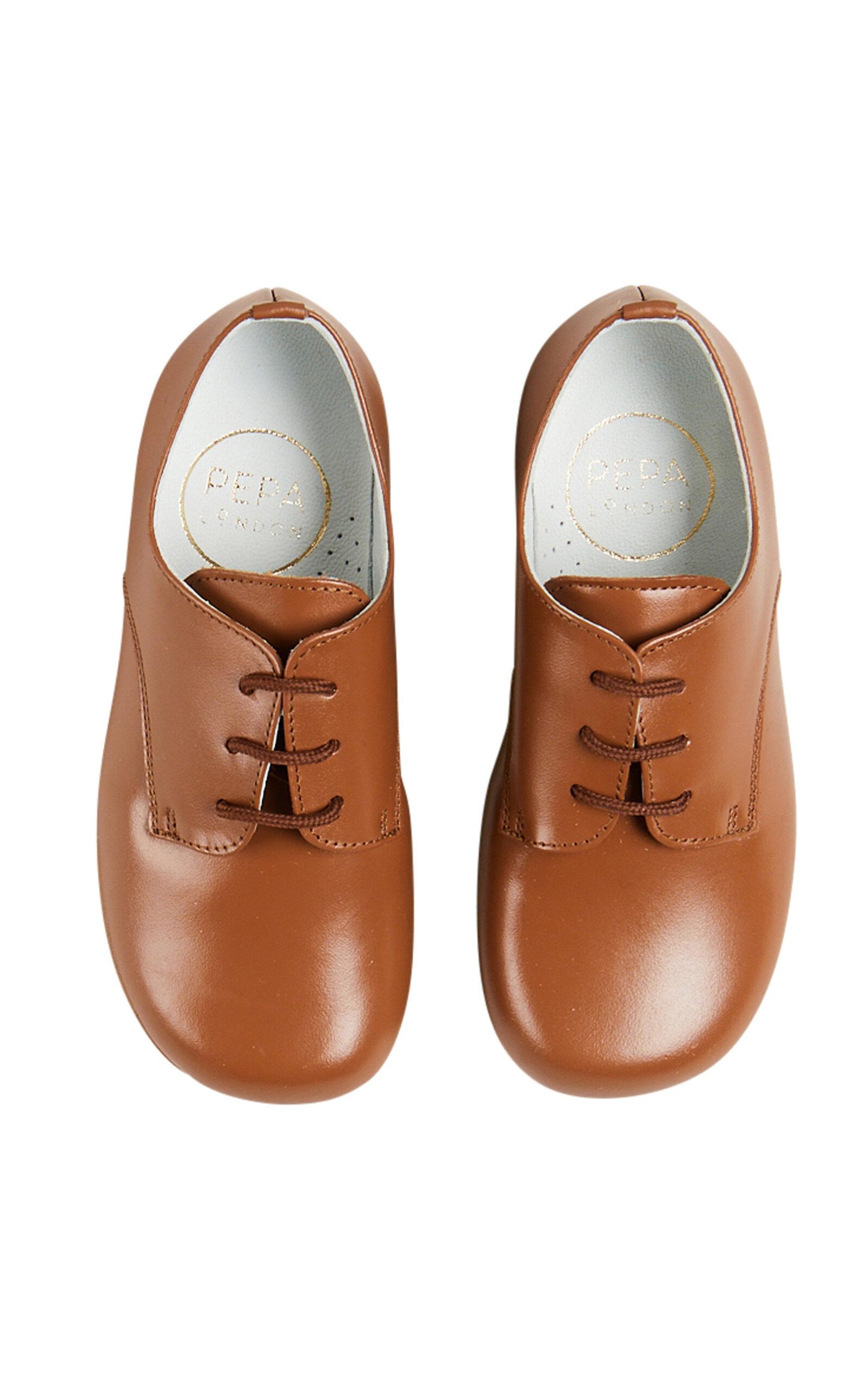 Pepa London Leather Lace-Up Shoes in Brown (20-34EU) - Moda Operandi by PEPA LONDON