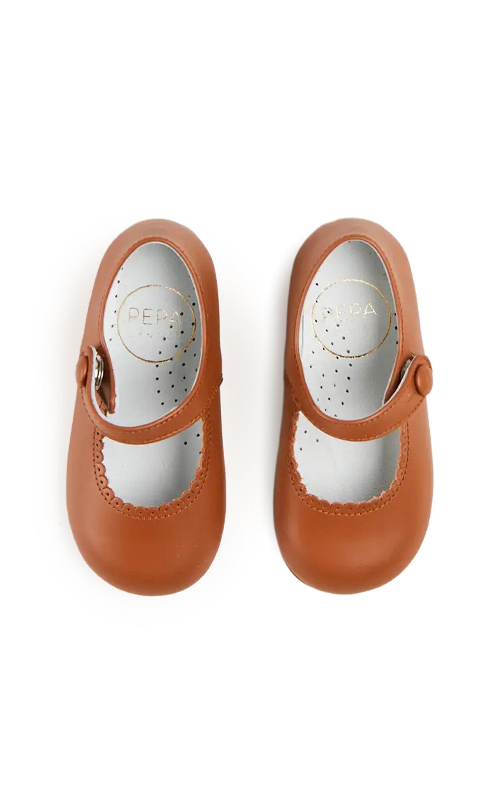 Pepa London Leather Mary Jane Baby Shoes - Moda Operandi by PEPA LONDON