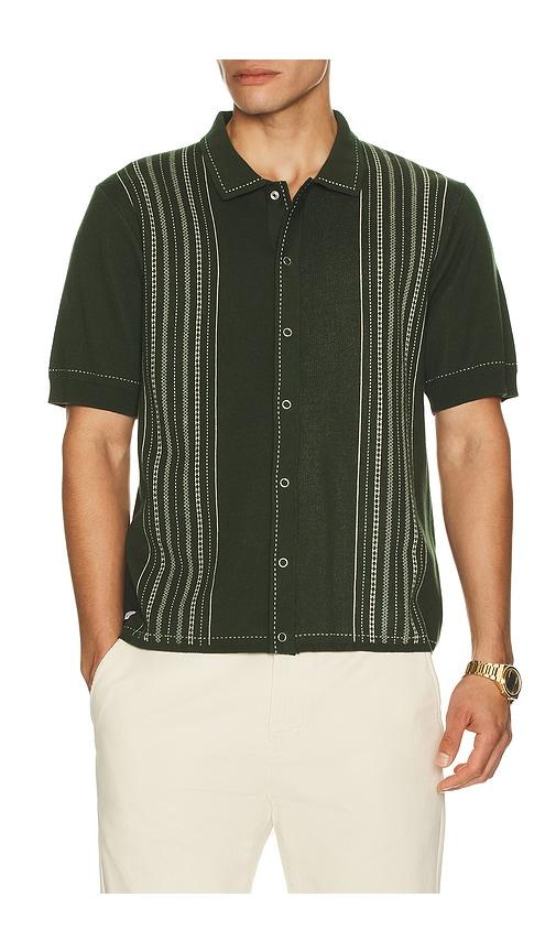 Percival Accolades Knitted Shirt in Green by PERCIVAL
