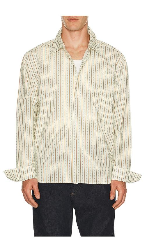 Percival Binding Oversized Pearce Shirt in White by PERCIVAL