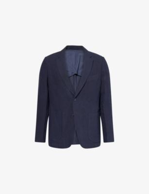 Tailored Single-Breasted Linen Blazer by PERCIVAL