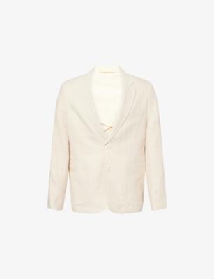 Tailored Single-Breasted Linen and Cotton-Blend Blazer by PERCIVAL