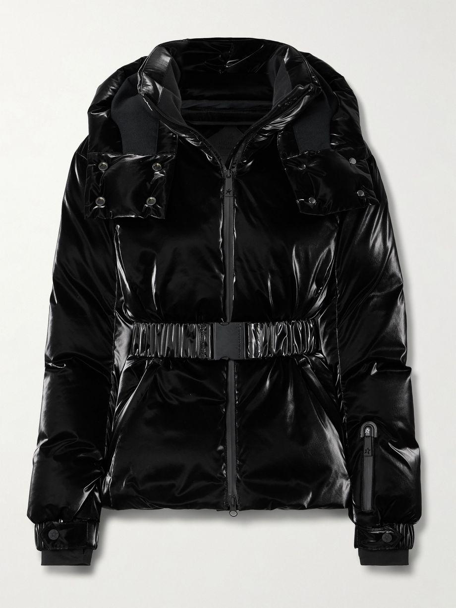 Candice belted quilted down ski jacket by PERFECT MOMENT