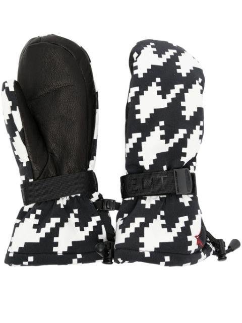 Davos houndstooth mittens by PERFECT MOMENT